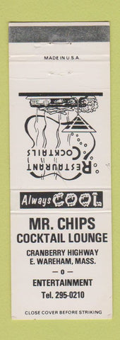 Matchbook Cover - Mr Chips Cocktail Lounge East Wareham MA