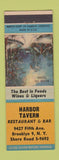 Matchbook Cover - Harbor Tavern Restaurant Bar Brooklyn NY