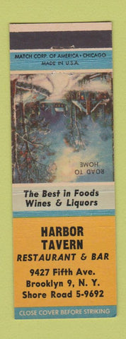 Matchbook Cover - Harbor Tavern Restaurant Bar Brooklyn NY