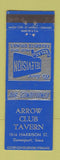Matchbook Cover - Arrow Club Tavern Davenport IA