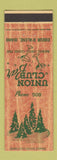 Matchbook Cover - Union Club Bar Coeur D'Alene ID low phone #