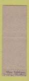 Matchbook Cover - California Bar Omaha NE