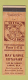 Matchbook Cover - Bay Drive Restaurant Largo FL