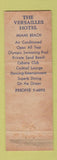 Matchbook Cover - Versailles Hotel Miami Beach FL