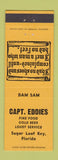 Matchbook Cover - Captain Eddies Restaurant Sugar Loaf Key FL