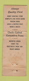 Matchbook Cover - Kindred's Superette Stuart FL grocery WEAR