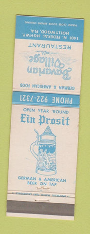 Matchbook Cover - Bavarian Village Restaurant Hollywood FL Beer Stein