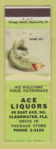 Matchbook Cover - Ace Liquors Clearwater FL