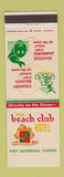 Matchbook Cover - Beach Club Hotel Fort Lauderdale FL