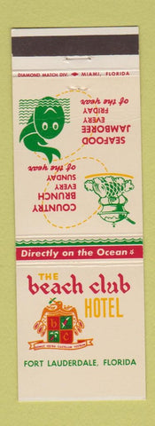 Matchbook Cover - Beach Club Hotel Fort Lauderdale FL