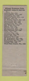 Matchbook Cover - Barney Gray's Motel Panama City FL