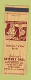 Matchbook Cover - Anderson's Gateway Grill Winter Park FL
