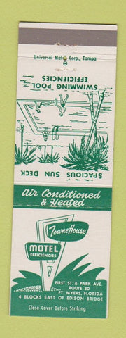 Matchbook Cover - Towne House Motel Fort Myers FL