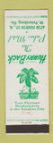 Matchbook Cover - Palms Motel St Petersburg FL