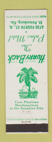 Matchbook Cover - Palms Motel St Petersburg FL