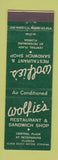 Matchbook Cover - Wolfie's Restaurant St Petersburg FL