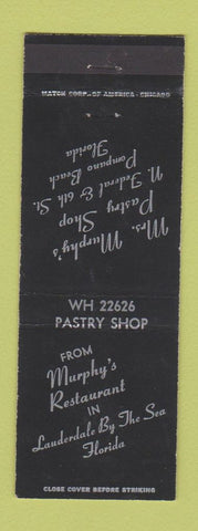 Matchbook Cover - Murphy's Restaurant Lauderdale By the Sea FL