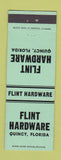Matchbook Cover - Flint Hardware Quincy FL