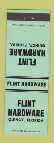Matchbook Cover - Flint Hardware Quincy FL