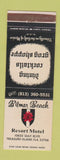 Matchbook Cover - Bilmar Beach Resort Motel Treasure Island FL