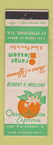 Matchbook Cover - Orange Blossom Cafeteria St Petersburg FL