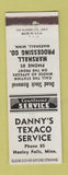 Matchbook Cover - Danny's Texaco oil gas Hanley Falls MN low phone #