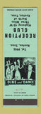 Matchbook Cover - Reception Club Kenton TN
