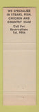 Matchbook Cover - Reception Club Kenton TN