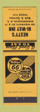 Matchbook Cover - Nesty's Hi Way Inn Phillips 66 oil gas Minnewaukan ND