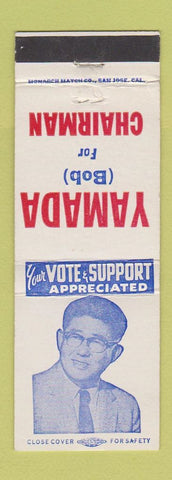 Matchbook Cover - Bob Yamada for Chairman CA California Election