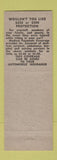Matchbook Cover - Knowles and Hill Insurance Real Estate Concord NH low phone #