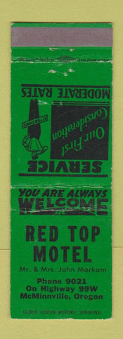 Matchbook Cover - Red Top Motel McMinnville OR