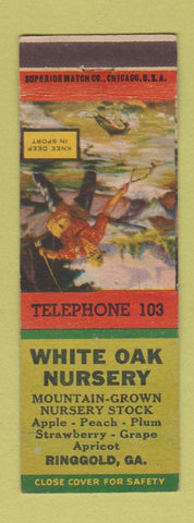 Matchbook Cover - White Oak Nursery Ringgold GA low phone #