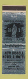 Matchbook Cover - New Bissell Hotel Motel Phillipsburg KS low phone #