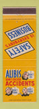 Matchbook Cover - Safety Alibis Accidents
