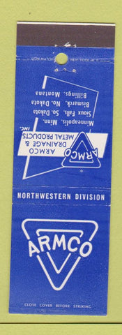 Matchbook Cover - Armco Drainage Metal Products Minneapolis MN Billings MT