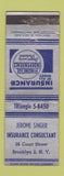 Matchbook Cover - Jerome Singer Insurance Brooklyn NY WEAR