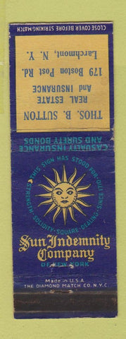 Matchbook Cover - Thos Sutton Real Estate Insurance Larchmont NY WEAR