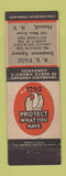 Matchbook Cover - RE Page Insurance Hornell NY WEAR