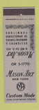 Matchbook Cover - Mason Art New York City furniture