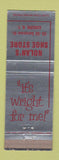 Matchbook Cover - Nolan's Shoe Store Wright Shoes Auburn NY
