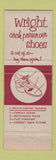 Matchbook Cover - Nolan's Shoe Store Wright Shoes Auburn NY