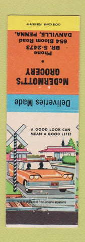 Matchbook Cover - McDermott's Grocery Danville PA
