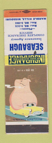 Matchbook Cover - Seabaugh Insurance Agency Marble Hills MO