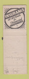 Matchbook Cover - Seabaugh Insurance Agency Marble Hills MO
