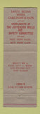 Matchbook Cover - Safety Loose Clothing Jefferson Mills