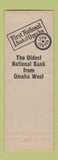 Matchbook Cover - First National Bank Omaha NE