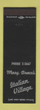 Matchbook Cover - Mary Draco's Italian Village