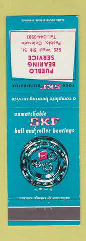 Matchbook Cover - SKF Bearings Pueblo Colorado
