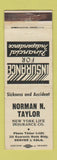 Matchbook Cover - Norman Taylor New York Life Insurance Denver Colorado WEAR